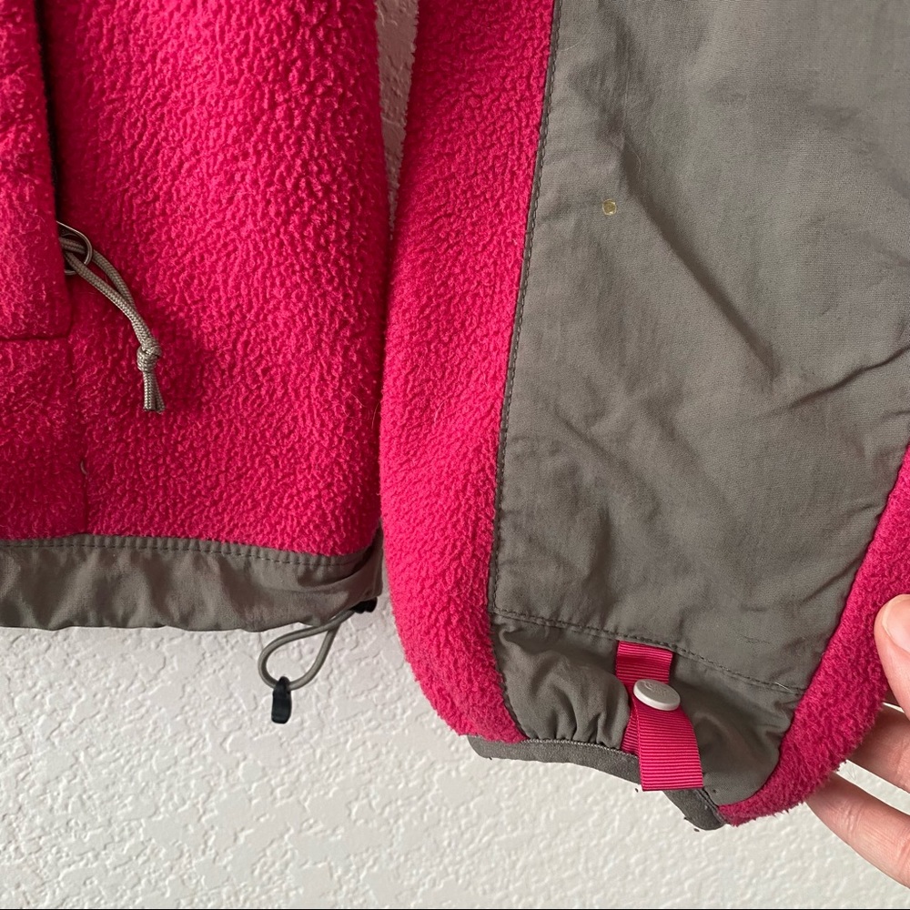 The North Face Pink Denali Fleece Pink/Grey Jacket size small - Picture 5 of 8